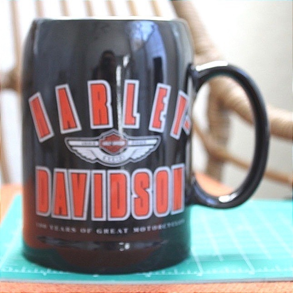 Harley Davidson 100th Anniversary Black Mug Stein 2003 97976-03V Large
